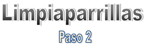 Limpiaparillas Paso 2